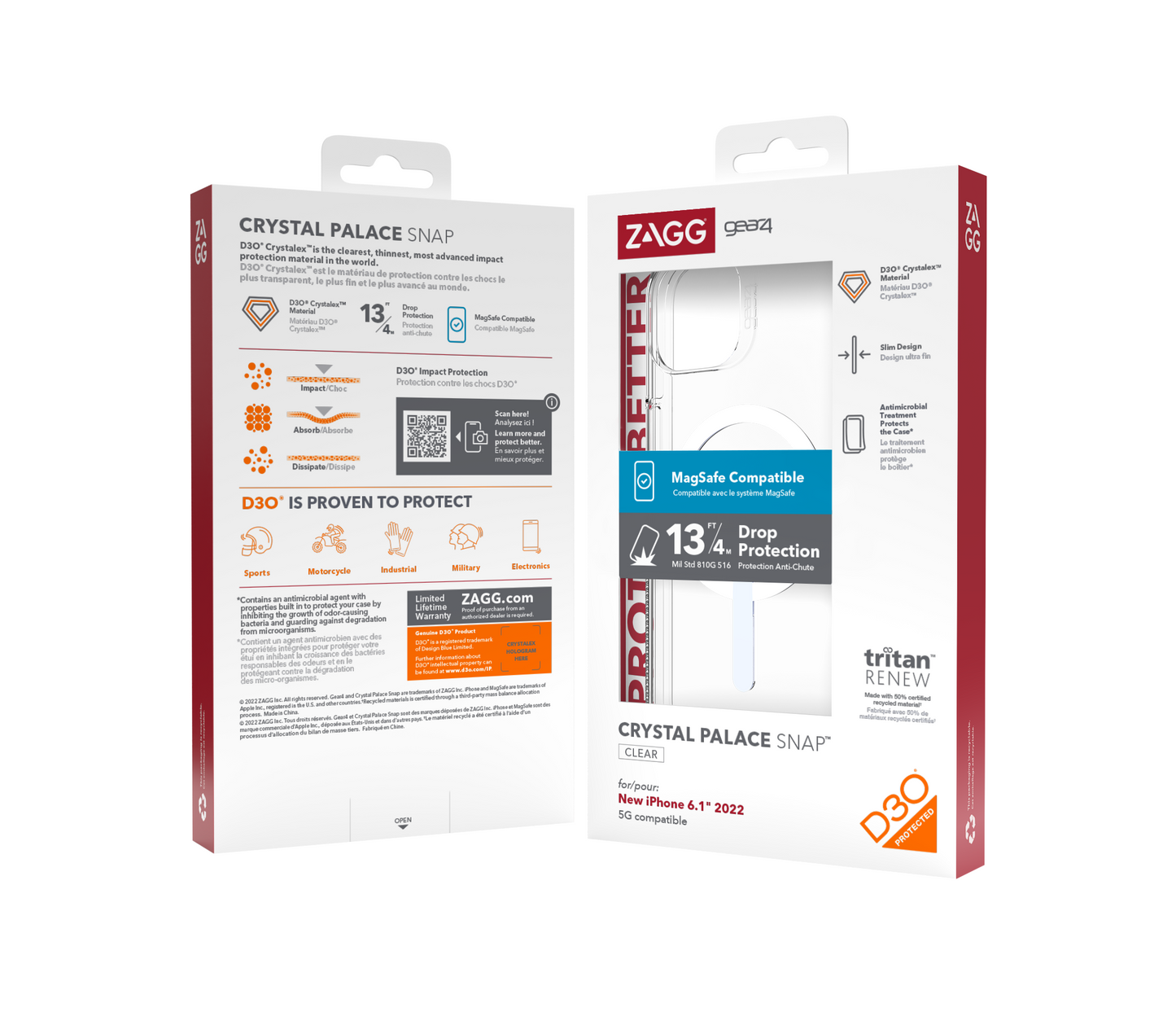 Gear4 Crystal Palace Clear D3O Snap