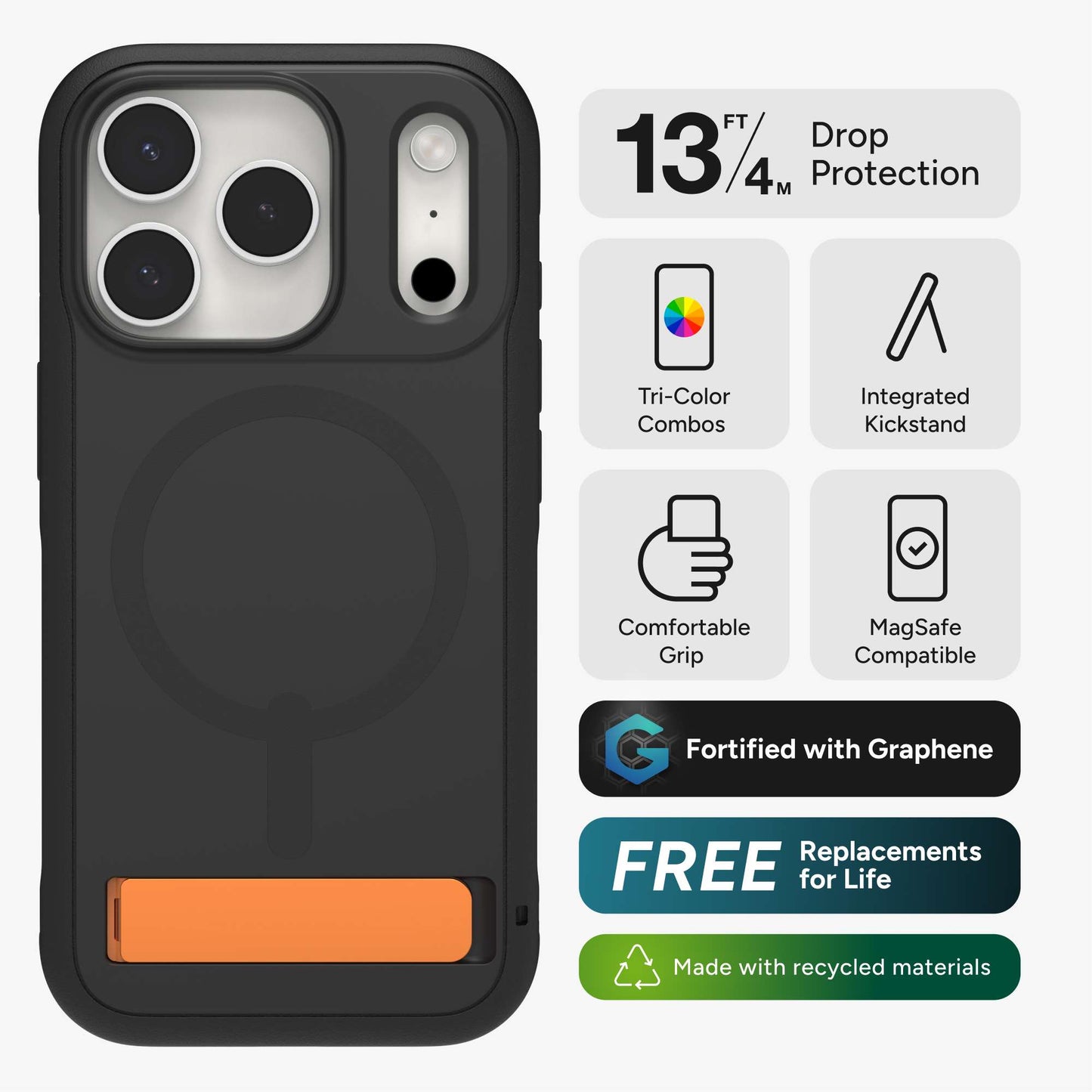 ZAGG Cases Sedona Snap KS Flood Black