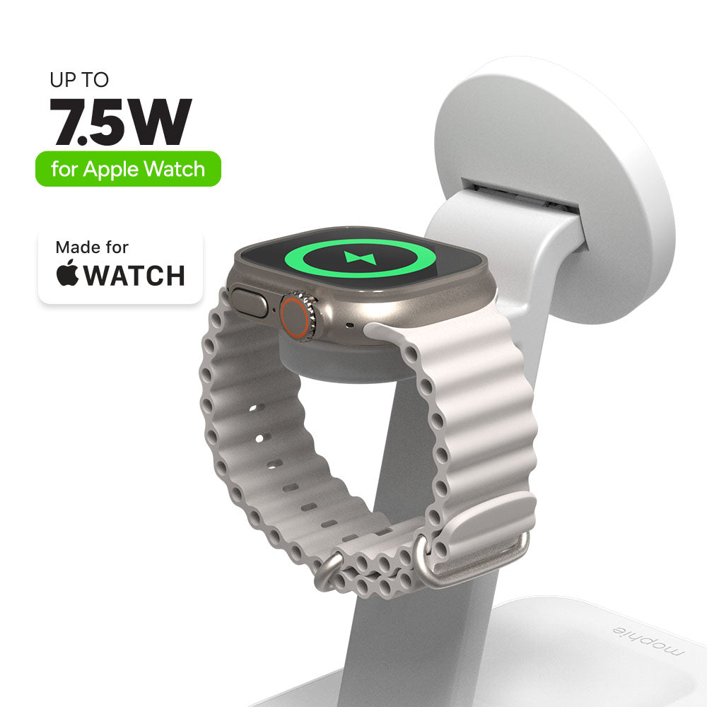 Mophie-Snap+ Stand de charge sans fil 3-en-1 White