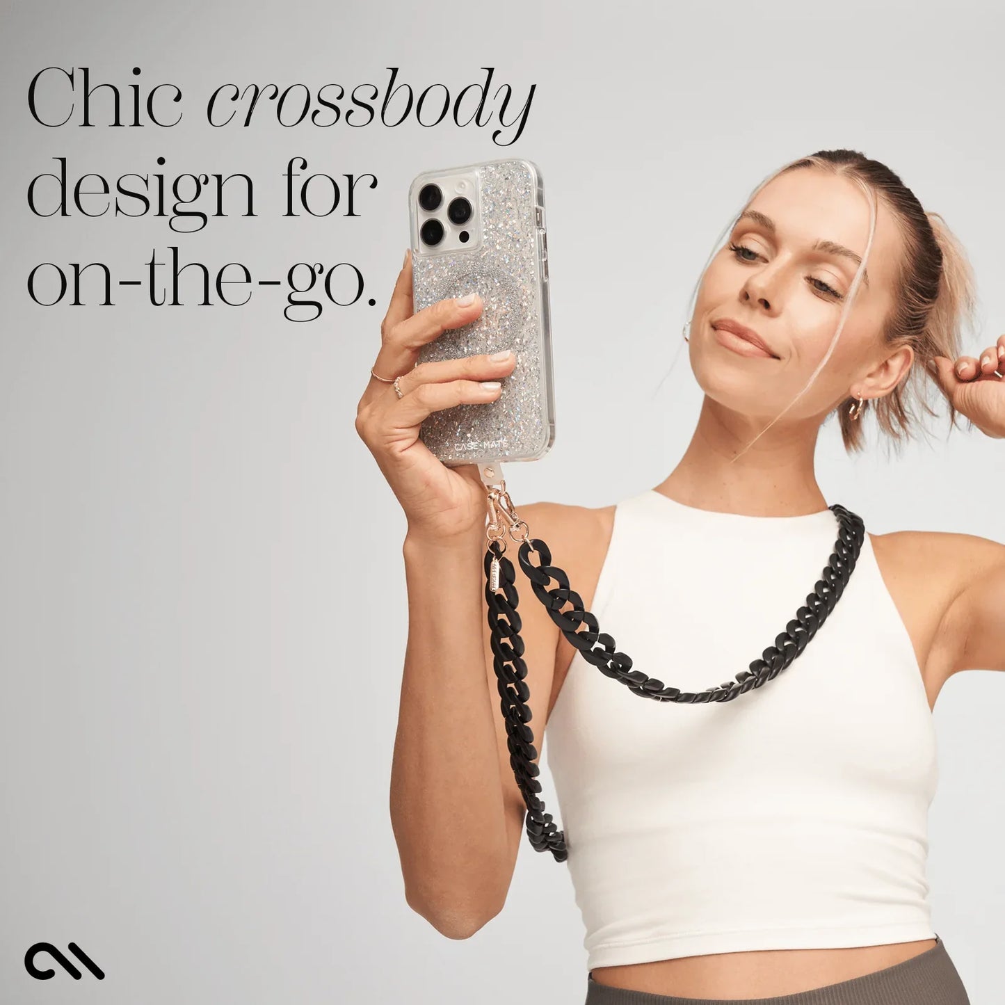 Case-Mate Phone Crossbody - Black Chain