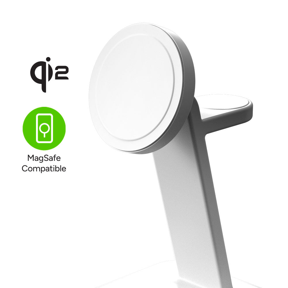 Mophie-Snap+ Stand de charge sans fil 3-en-1 White