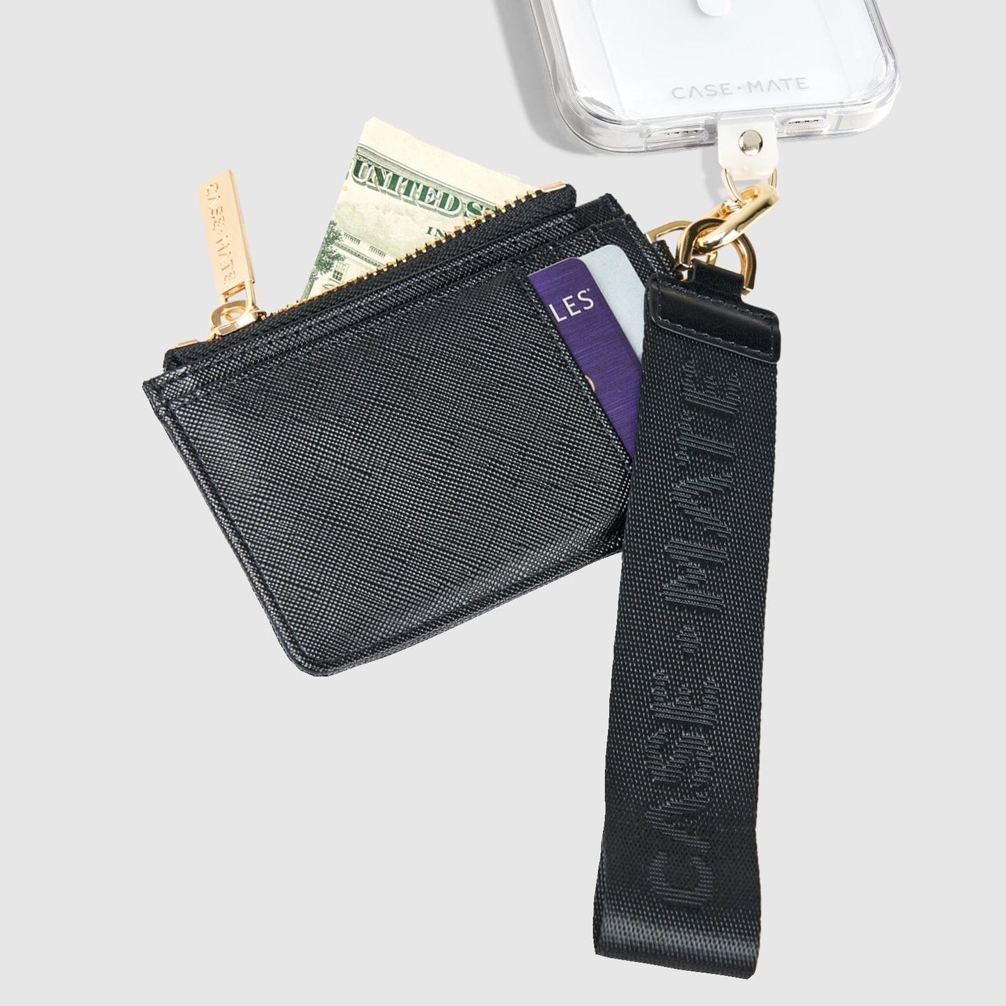 Case-Mate Phone Strap - Essential Wallet Black