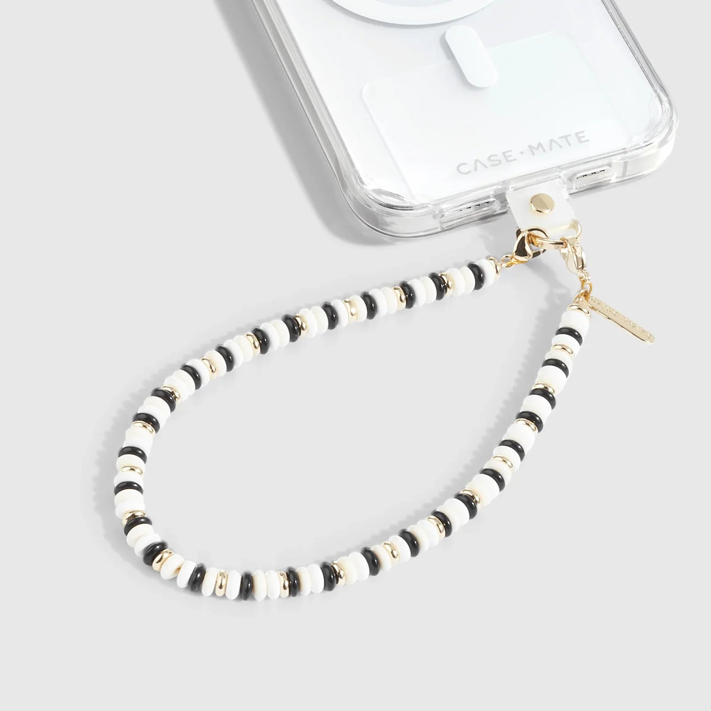 Case-Mate Phone Charm - Beaded Ivory & Onyx