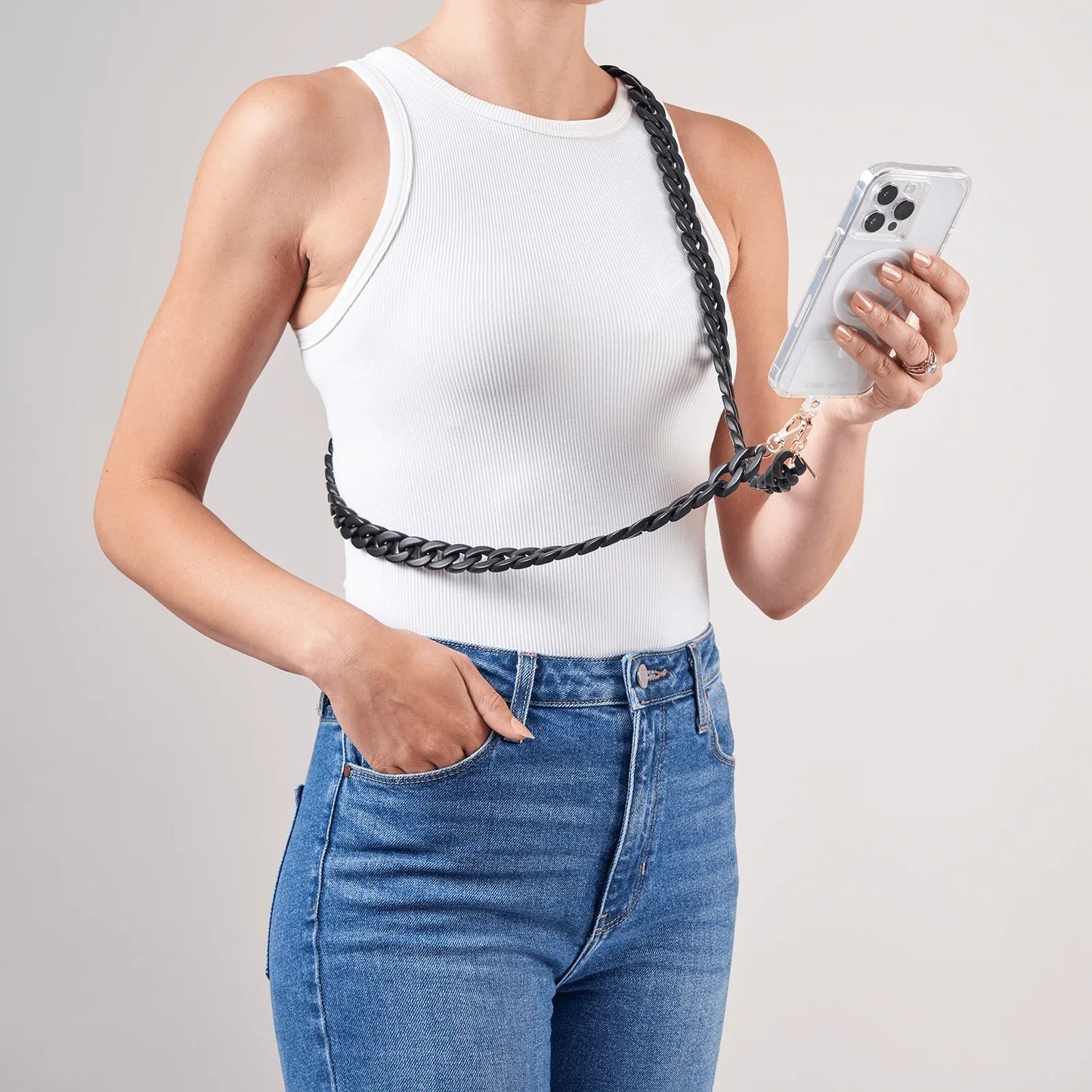 Case-Mate Phone Crossbody - Black Chain
