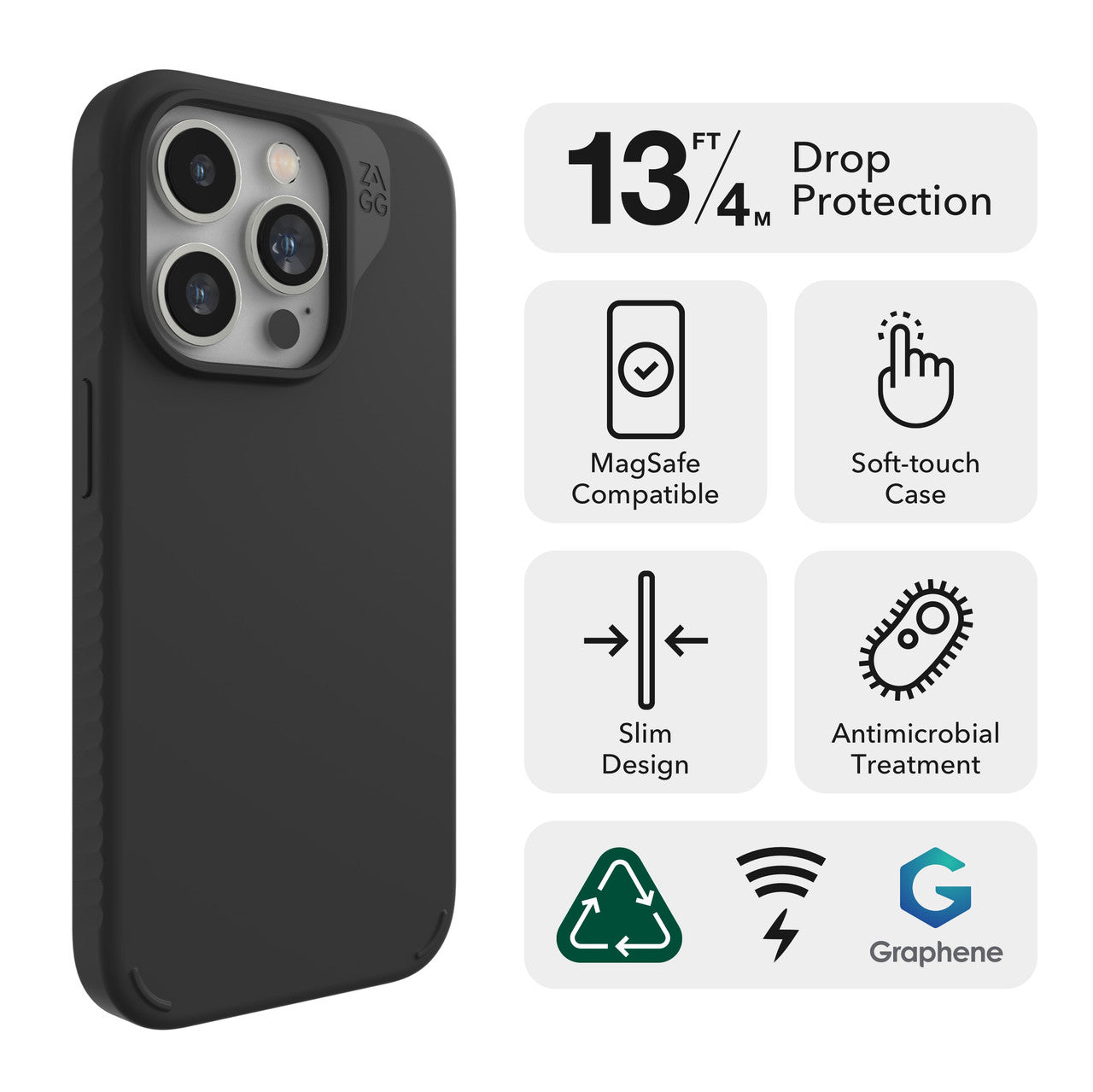 ZAGG Cases Manhattan Snap Black
