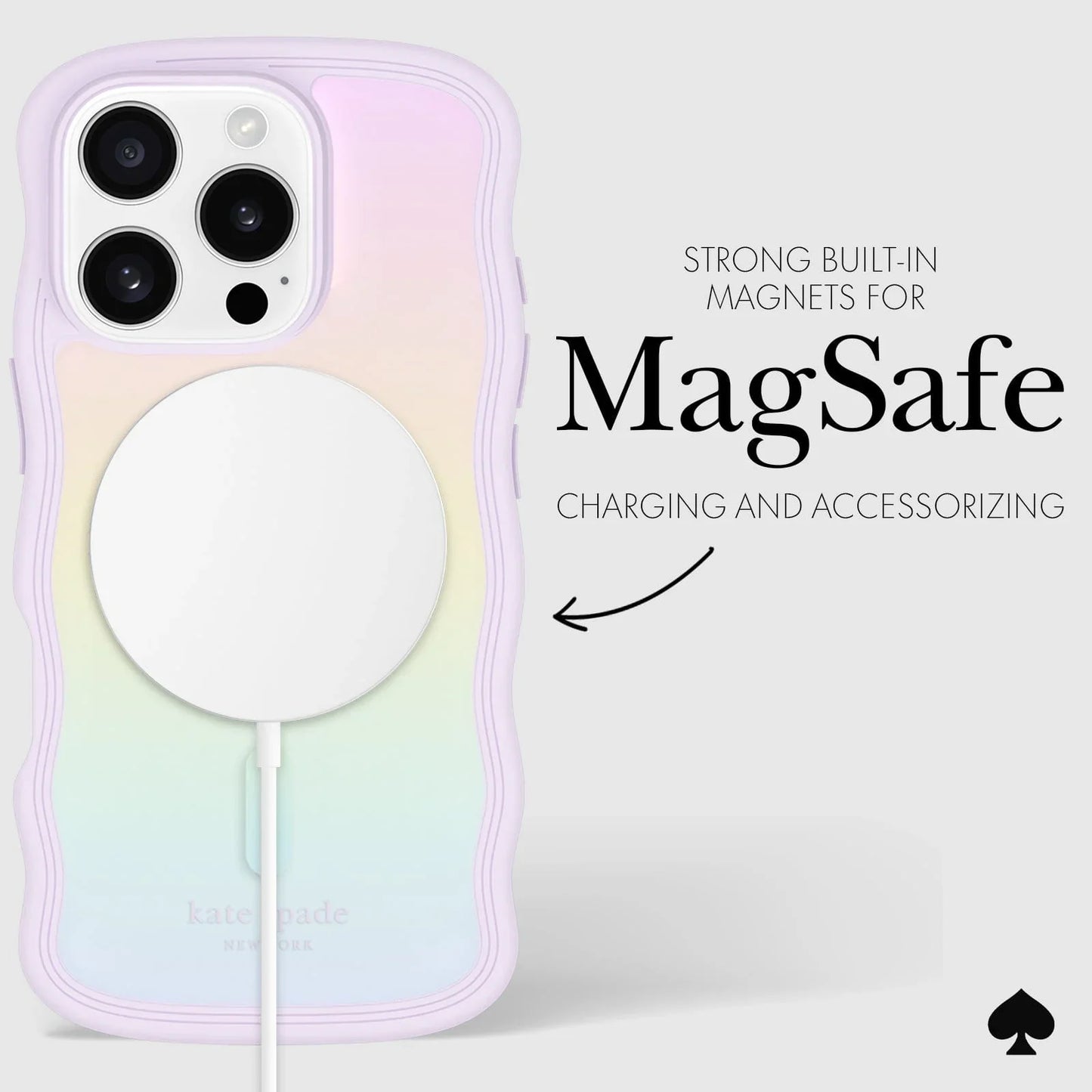 Case Kate Spade Wavy Opal Iridescent - MagSafe