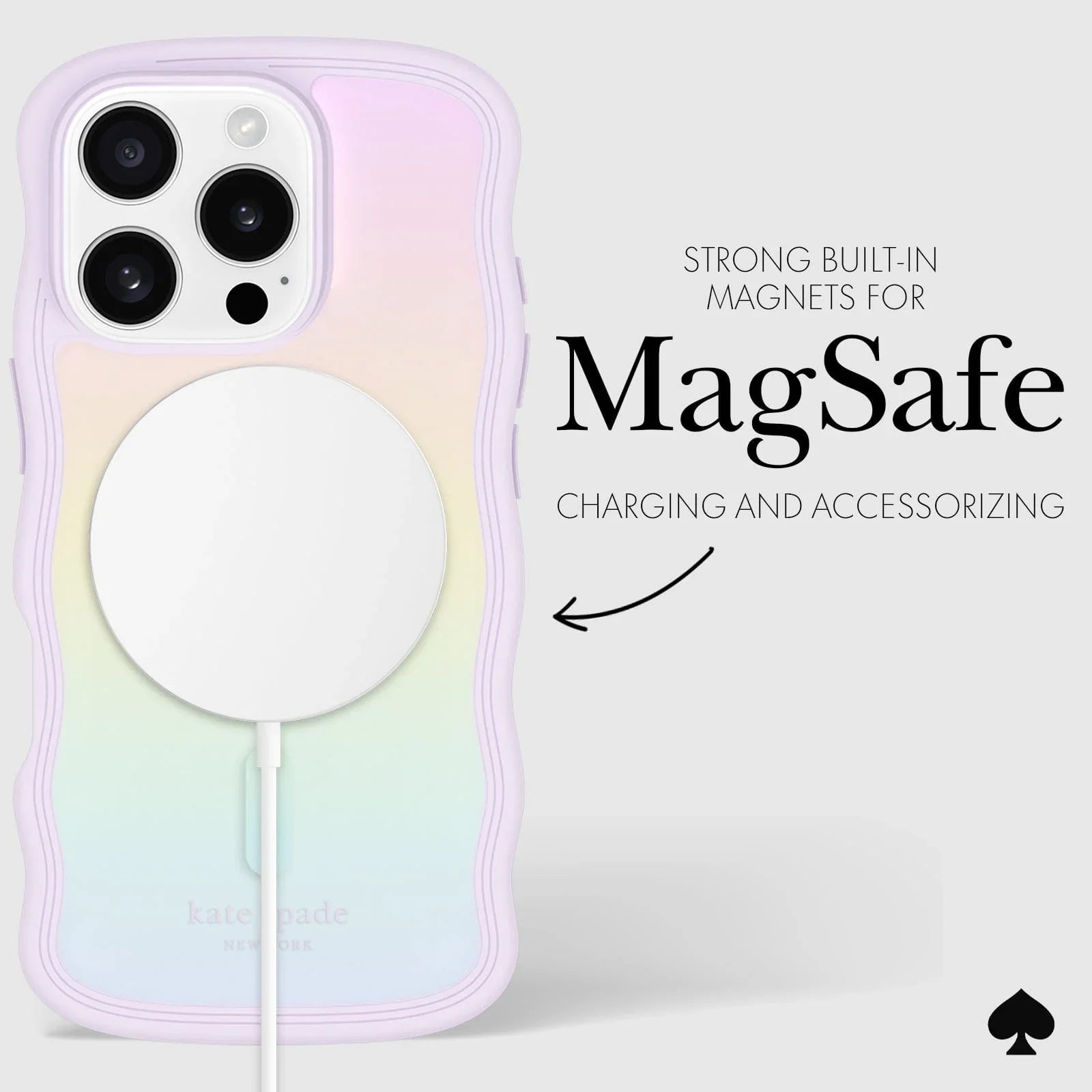 Case Kate Spade Wavy Opal Iridescent - MagSafe