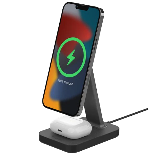 Mophie Snap+ Stand de charge sans fil 2-en-1 Black
