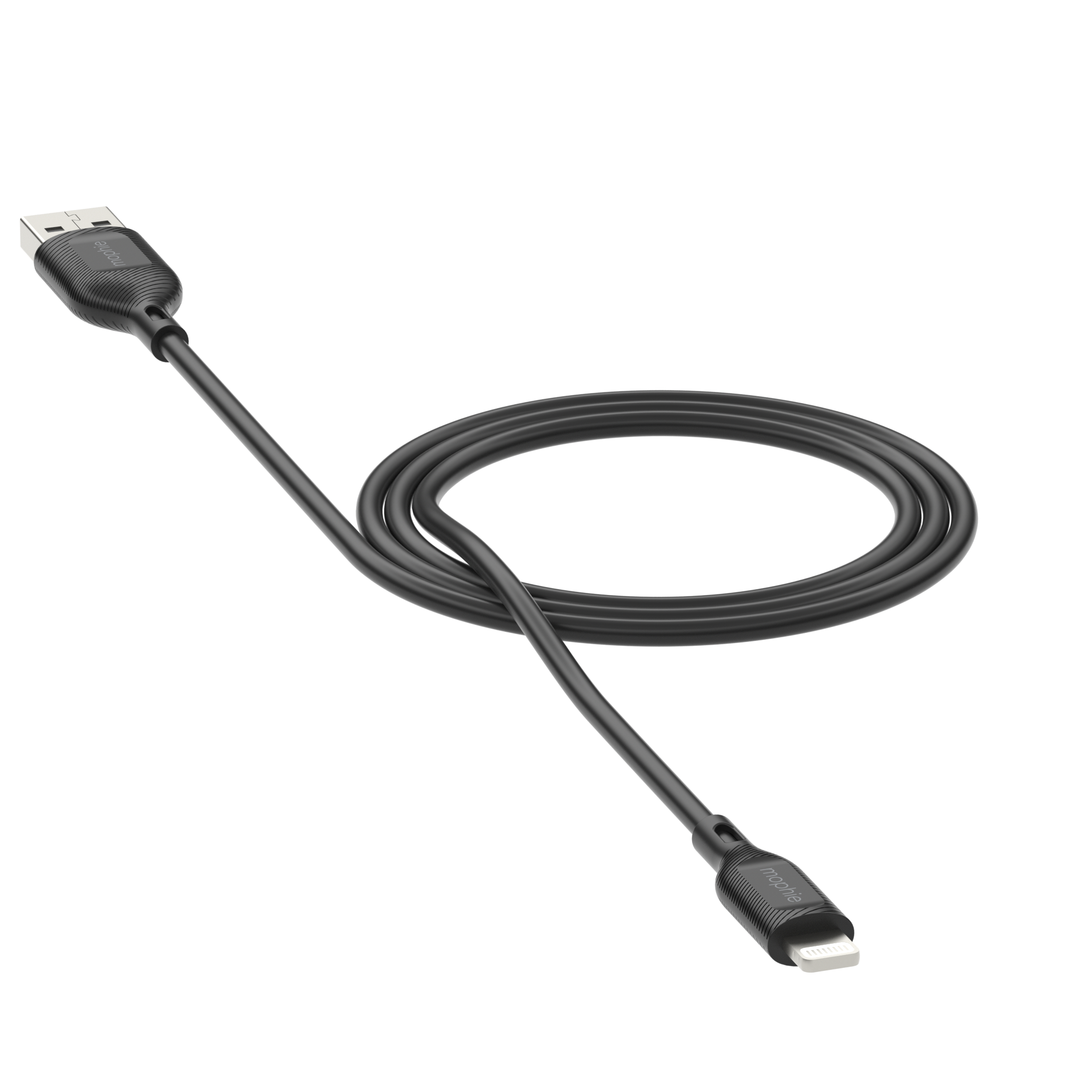 Mophie Essentials Cable USBA à lightning 1M Black