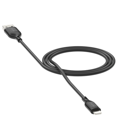 Mophie Essentials Cable USBA à lightning 1M Black