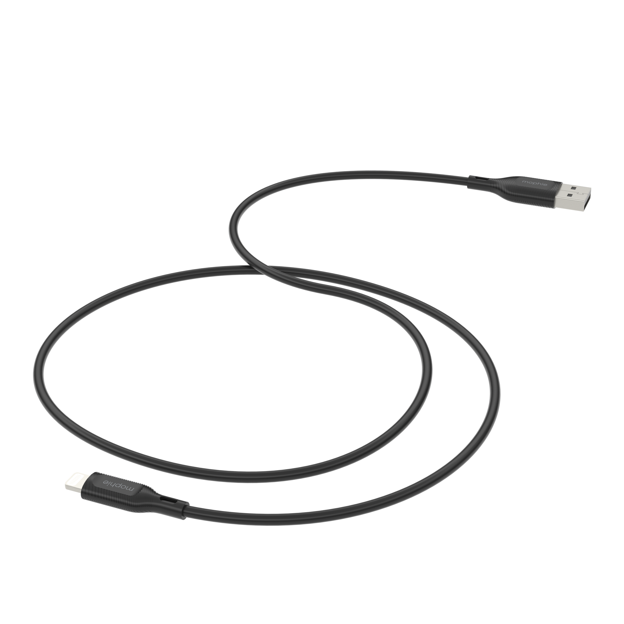 Mophie Essentials Cable USBA à lightning 1M Black