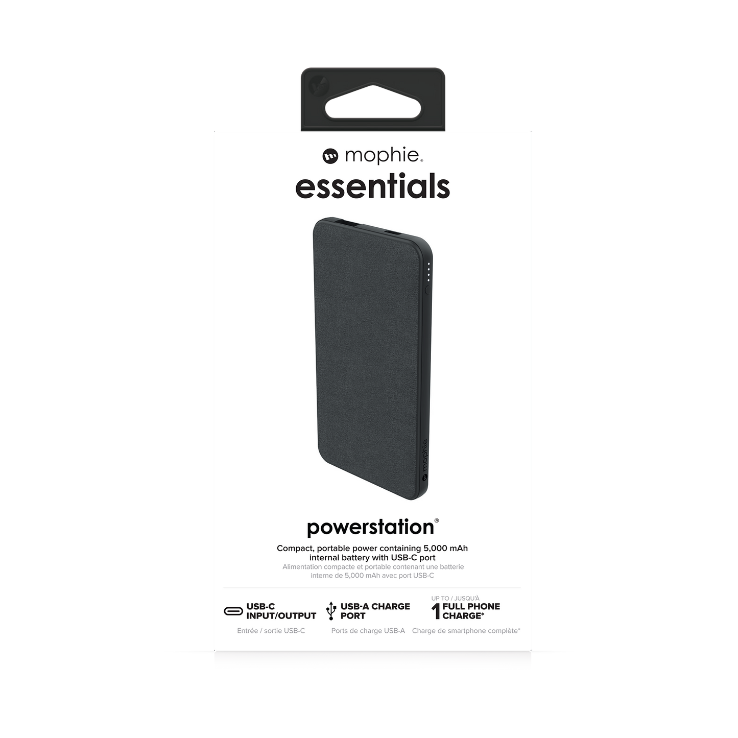 Mophie Essentials Power Bank 5000mAh Black