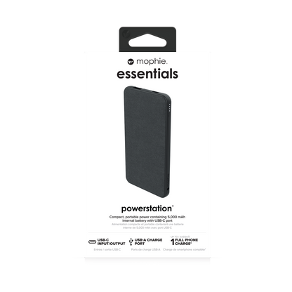 Mophie Essentials Power Bank 5000mAh Black