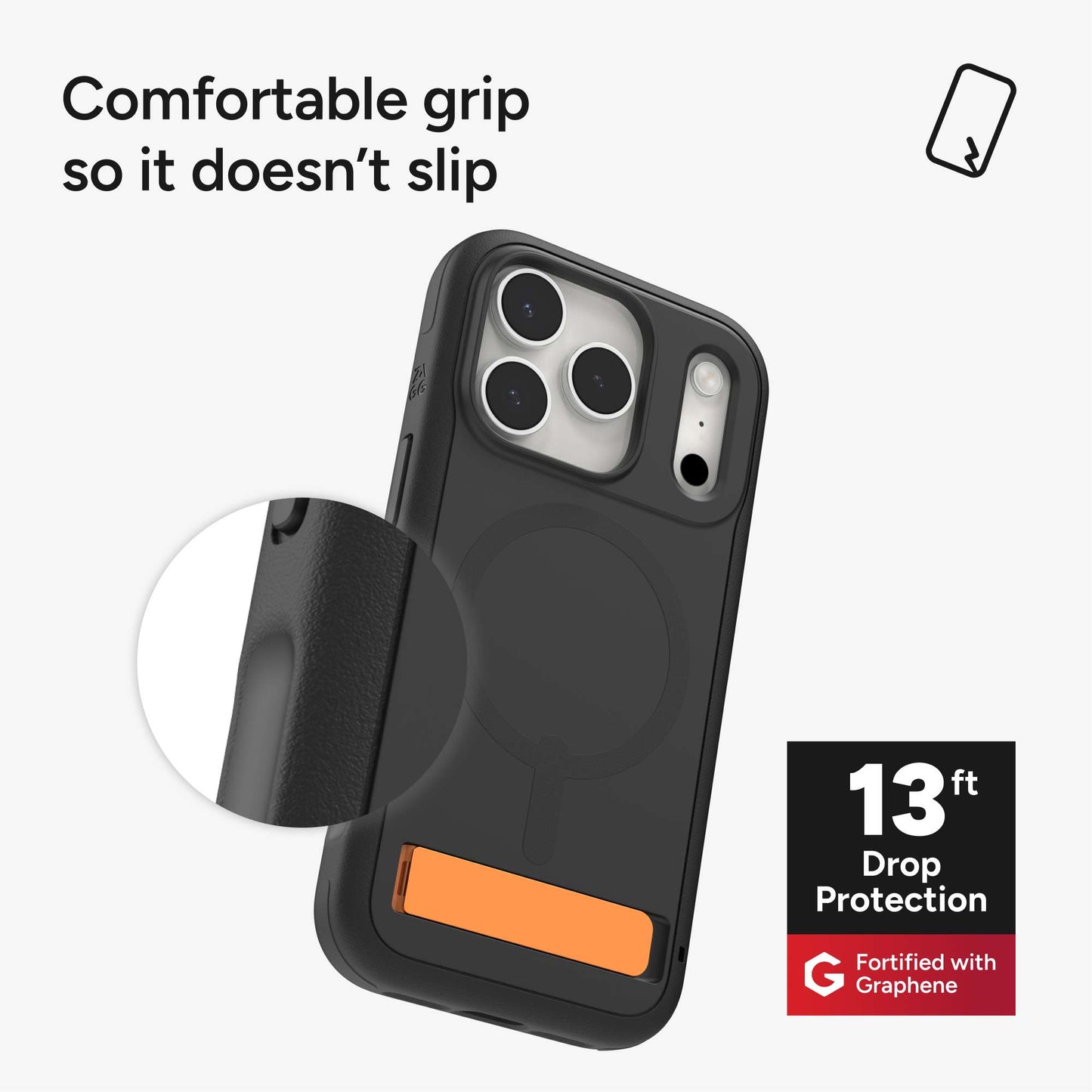 ZAGG Cases Sedona Snap KS Flood Black