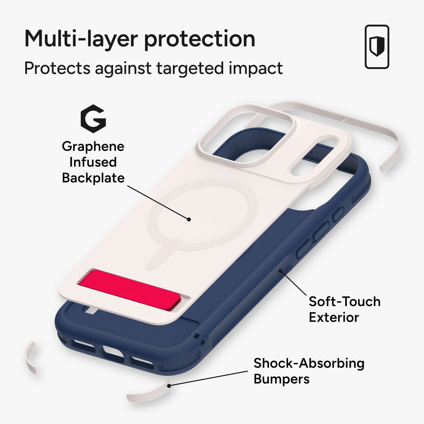 ZAGG Cases Sedona Snap KS Red Light Blue