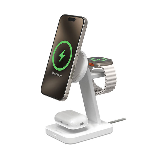 Mophie-Snap+ Stand de charge sans fil 3-en-1 White