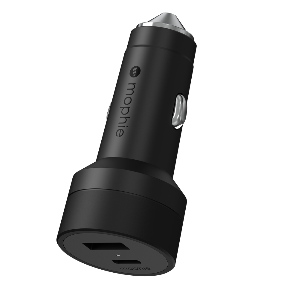 Mophie Essentials chargeur auto 42W Dual USBC & USBA