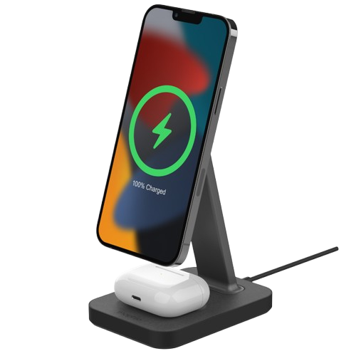 Mophie Snap+ Stand de charge sans fil 2-en-1 Black